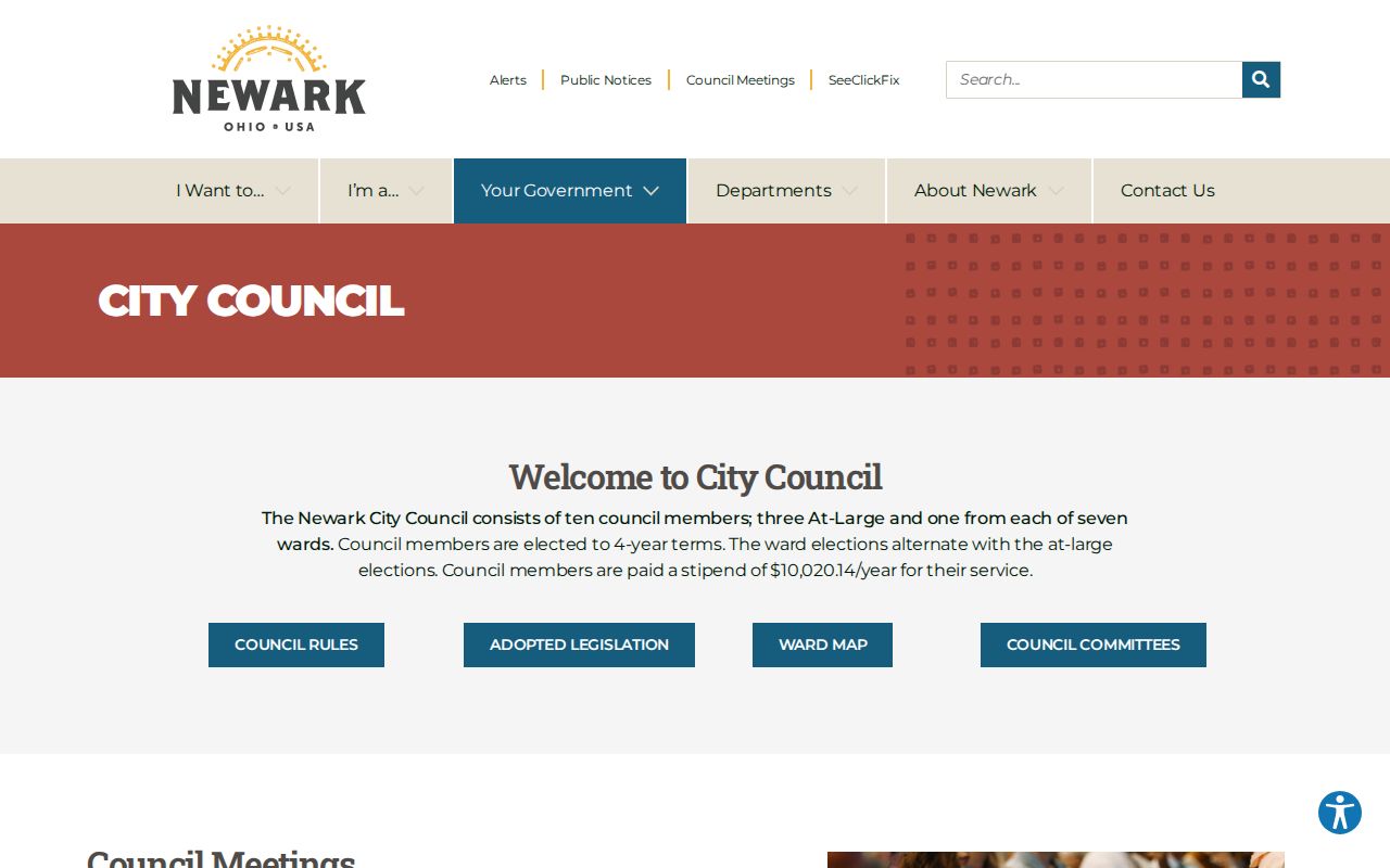 Newark neighbors City Council public records and civic context page