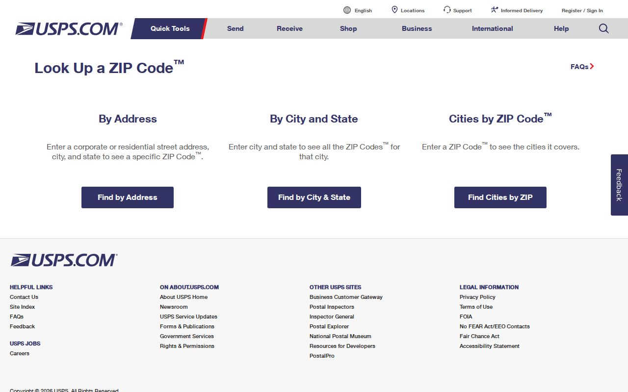 Newark ZIP code directory USPS ZIP Code Lookup
